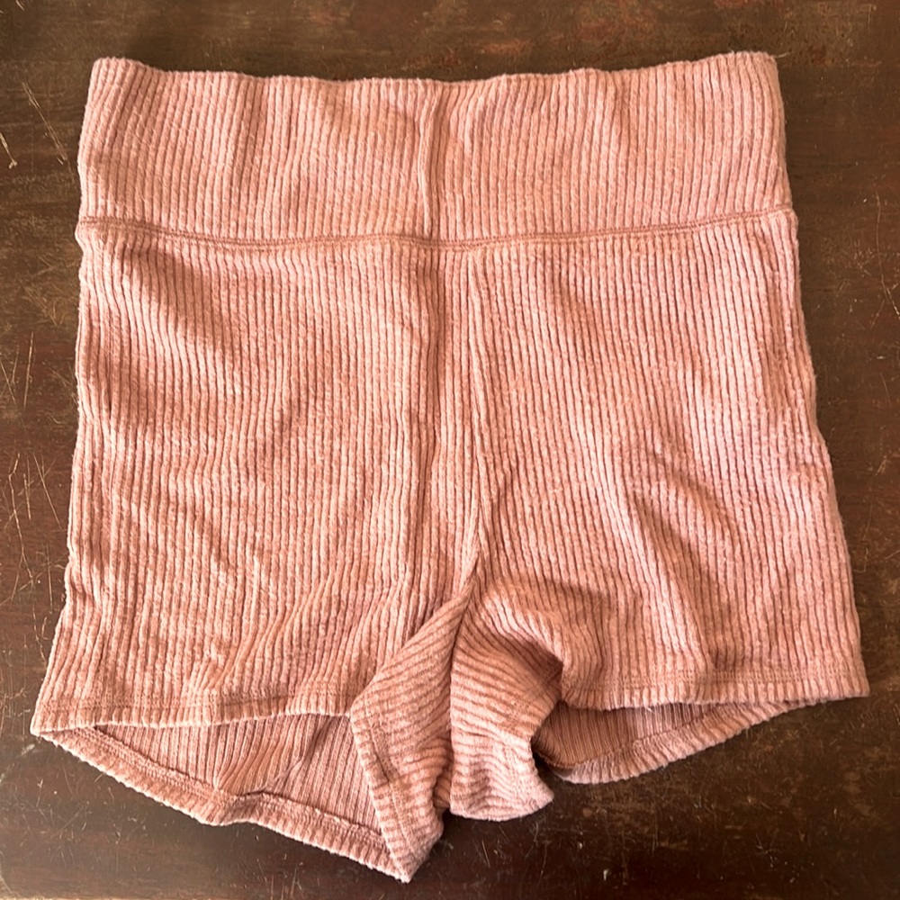 Abercrombie & Fitch medium pj bottom shorts in dusty pink